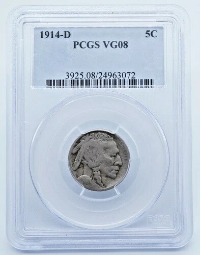1914年-D インディアンヘッドバッファローニッケル PCGS VG08 - U038-｜WORLD RESOURCE【QUEEN店】