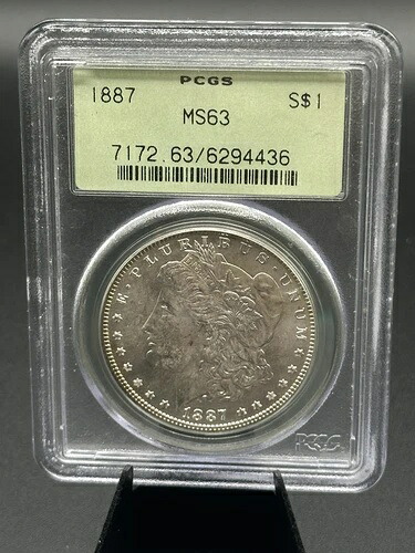 1887年 モーガンドル PCGS MS63 OGH オールドグリーンホルダー ラトラー-|WORLD RESOURCE【QUEEN店】