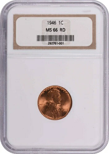 1946年リンカーンセント MS66RD NGC