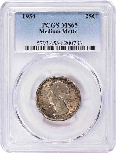 1934年 シルバーワシントンクォーター MS65 PCGS-｜WORLD RESOURCE【QUEEN店】