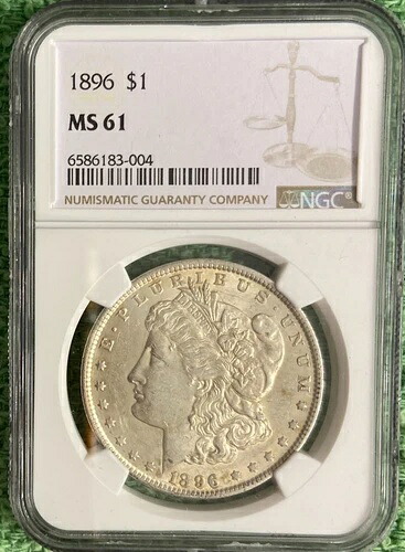 1896-P 非常に美しいスラブコイン *** モルガン・ダラー *** 写真をご覧ください! #7764|WORLD RESOURCE【QUEEN店】