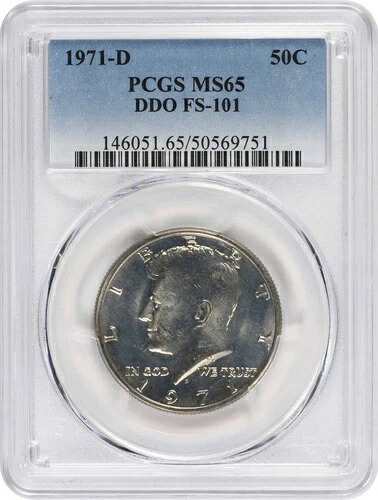 1971-D ケネディ ハーフダラー DDO FS-101 MS65 PCGS｜WORLD RESOURCE【QUEEN店】