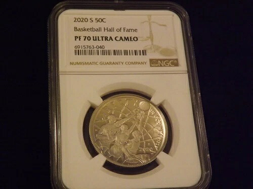 2020-S 50 C バスケットボール殿堂 NGC PF 70|WORLD RESOURCE【QUEEN店】