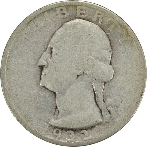 1932-S ワシントン銀貨 25セント硬貨 F 未認定 #157
