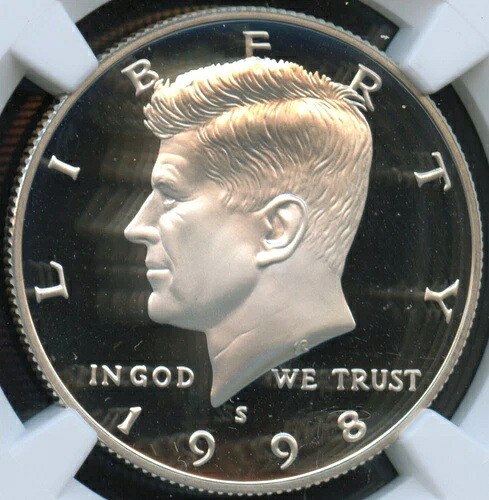 NGC - ケネディ ハーフ ダラー - 50 セント - 1998 年 S シルバー - PF-70 ウルトラ カメオ|WORLD RESOURCE【QUEEN店】
