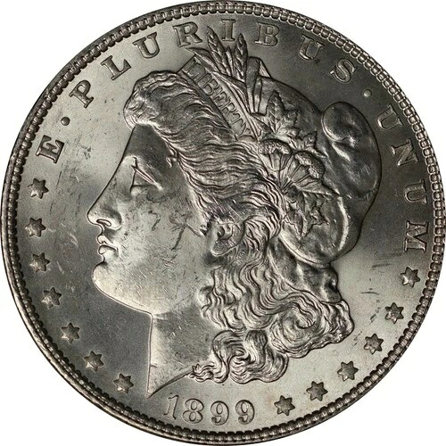 アメリカ 1899年 モーガンシルバードル UNC-