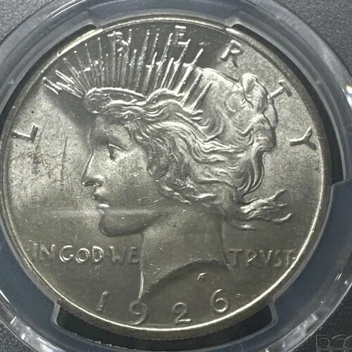ピースダラー 1926年 PCGS MS 64 未流通 90% シルバー 1ドルコイン 派手なブラストホワイト
