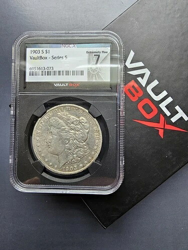1903-S ボールトボックス シリーズ 5 NGCX 7 NGC "XF40" モルガン銀貨｜WORLD RESOURCE【QUEEN店】