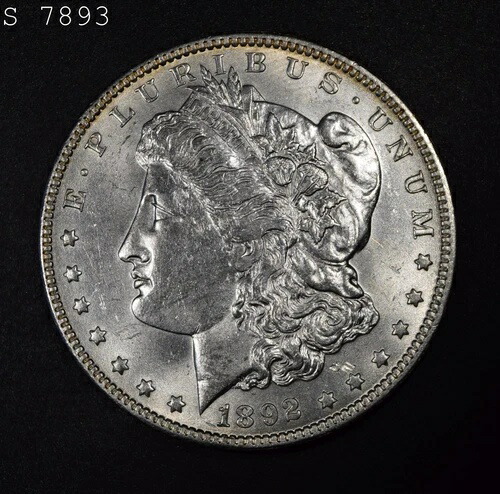 1892-O モルガン銀貨「VCH BU」*2点目以降送料無料*