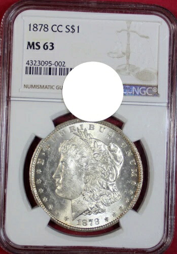 1878-CC モルガン・ダラー NGC MS63