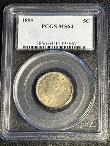 1895年 Pニッケル リバティヘッド PCGS MS-64