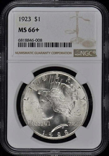 1923年 ピースドル S$1 NGC MS66+