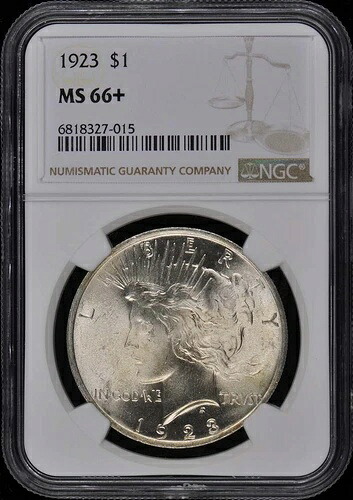 1923年 ピースドル S$1 NGC MS66+