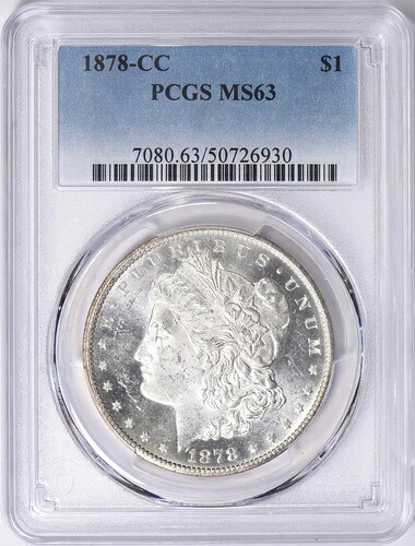 1878年製 モルガン・ダラー PCGS MS63