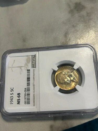 1943年製 NGC Ms 68 ジェファーソンニッケル 格安 ゴージャスなトーン 私の出品リストをチェックしてください??