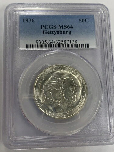 1936年ゲティスバーグ記念ハーフドル ~ PCGS MS64 ~ 50セント