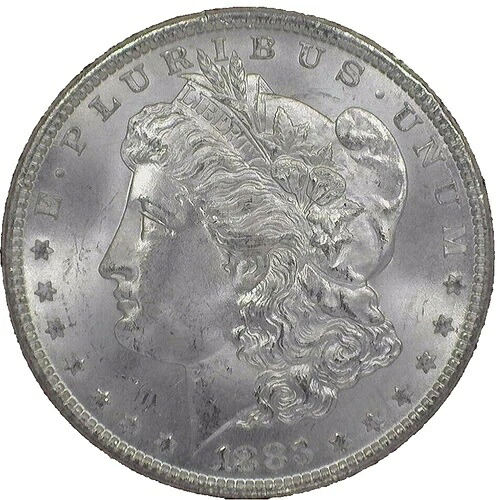1883 CC $1 モルガン銀貨 GSA ホード NGC GRADED MS 65 ボックス & COA 認定