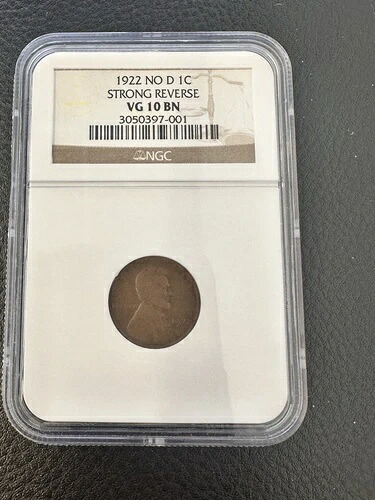 1922年 リンカーン ウィート セント ストロング リバース NGC VG 10 BN ##4009