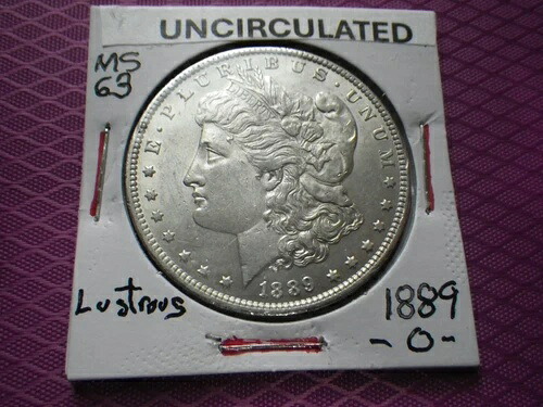 1889-O MORGAN-UNC/MS+++両面光沢、美しいライトティントとシャープなストライクディテール