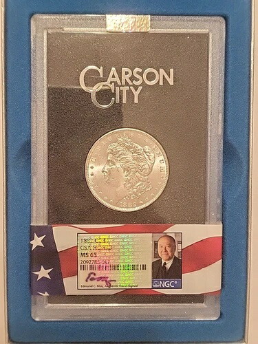 1882-CC GSA Hoard NGC MS 65 Edmund C. Moy 正規直筆サインラベル付き箱付き