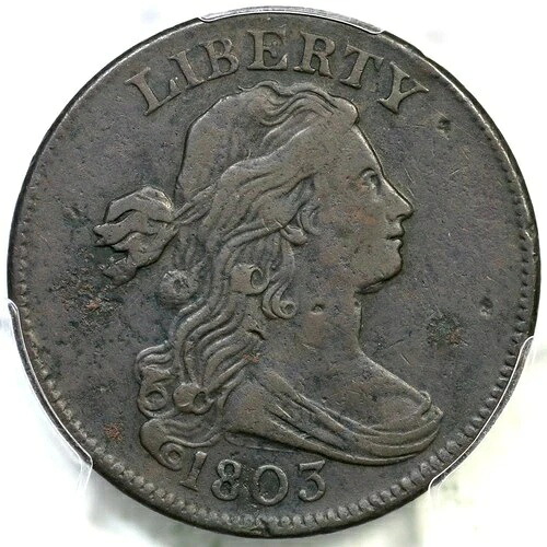 1803 S-248 R-4+ PCGS XF 詳細 Sm 日付、Sm フラック ドレープ バスト ラージ セント コイン 1c