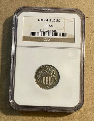 アメリカ - 1883年シールドニッケル（NGC PF 64） - 人気