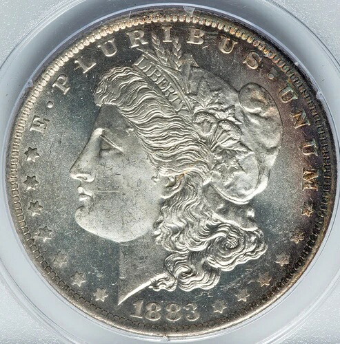モルガン・ダラー 1883-O PCGS MS64 DMPL！オールドPCGS ラトラー スラブ！PQ 良好な状態