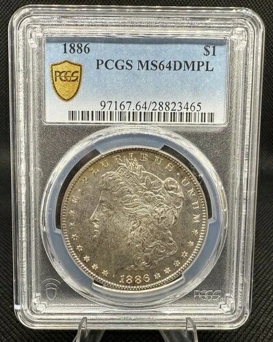 1886年 モルガン銀貨 MS64DMPL PCGS認定