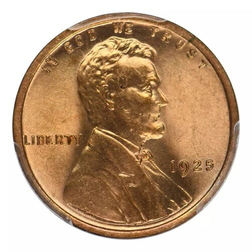 1925年 リンカーン ウィート セント PCGS MS-66 RD CAC