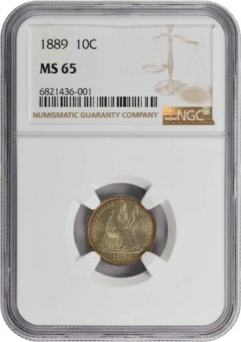 1889年 自由の女神像 銀貨 MS65 NGC