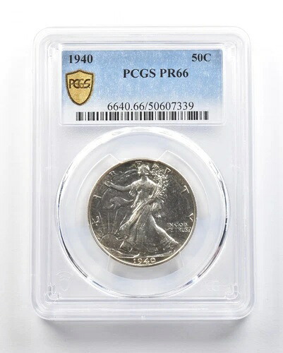 1940年ウォーキング・リバティ・ハーフダラー PR66 PCGS *0712