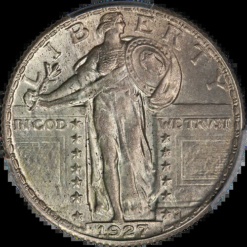1927-P スタンディングリバティクォーター PCGS MS64 FH 素晴らしい外観 素晴らしい打刻