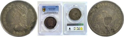 1809年 50セント胸像ハーフドル PCGS XF-45|WORLD RESOURCE【QUEEN店】