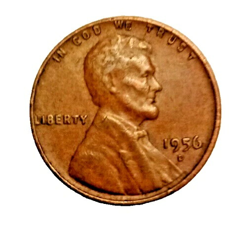 1956-D リンカーン・ウィート銅貨 中古|WORLD RESOURCE【QUEEN店】