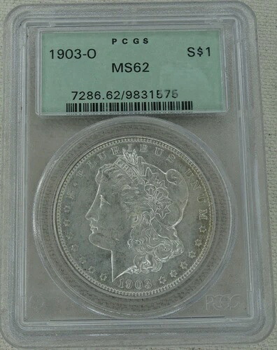 1903-O モルガン銀貨 PCGS MS 62 米国造幣局 1ドルコイン ニューオーリンズ造幣局