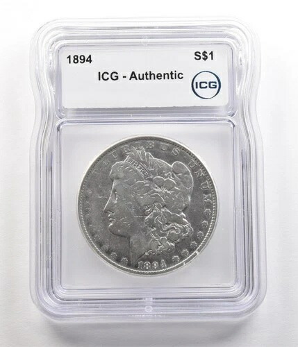 1894年モルガン銀貨 本物 ICG *5515