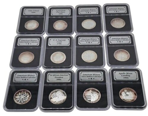 アメリカ史銀地金コレクション *コンプリートセット* 12.5オンス .999 シルバー