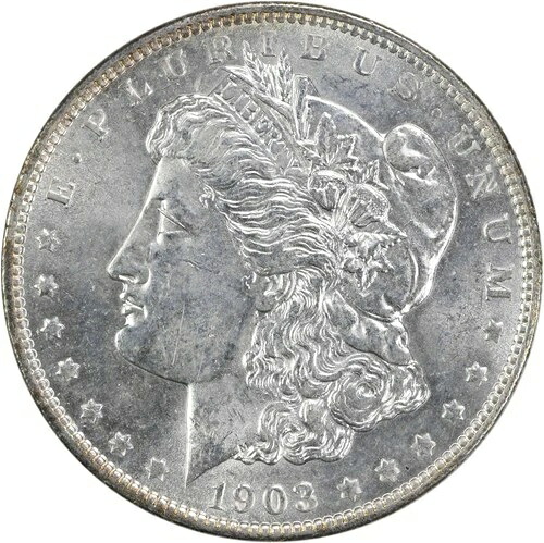 1903-O モルガン銀貨 チョイス BU 未認定 #205