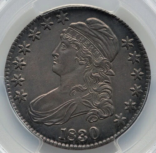 1830 - キャップド バスト ハーフ ドル - ラージ 0 - O-123 - PCGS AU 詳細 - 美しい!
