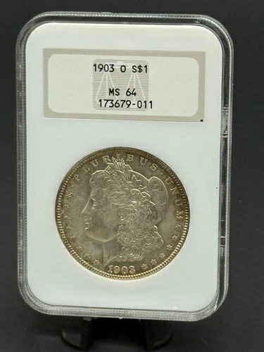 1903-O モルガン・シルバー・ダラー NGC MS64 ? オールドNGCファッティホルダー ? ゴージャスなトーン
