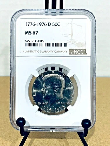 1976-D ケネディ ハーフダラー NGC MS67 ミントステート 67 #6791708-006