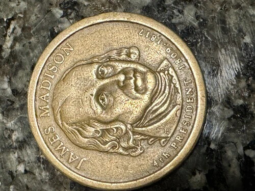 2007 P ジェームズ・マディソン - アメリカ合衆国 1ドル硬貨 1809 - 1817 - [非常に希少]