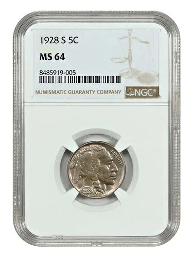 1928-S 5C NGC MS64 - バッファローニッケル