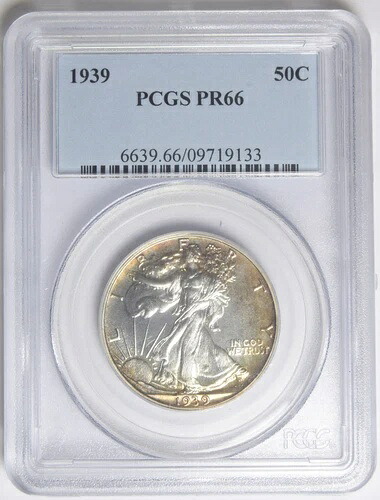 1939年ウォーキング・リバティ・ハーフ PCGS PR-66 #19133
