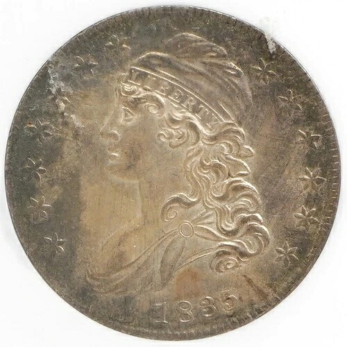 1835年 キャップバストハーフドル NGC MS-61-