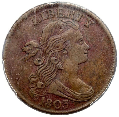 1803 S-258 R-1 PCGS VF 30 Lg フラクション ドレープ バスト ラージ セント コイン 1セント