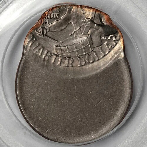 1976年 PCGS MS64 65%オフセンター バイセンテニアル クォーター ミントエラー 素晴らしい外観