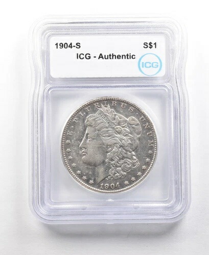 1904-S モルガン銀貨 本物 ICG *6308