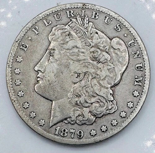 1879-CC モルガン銀貨 - ??VAM-3 キャップドダイと思われる?? - 超レア