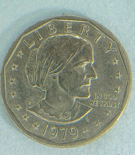 1979年-P スーザン B.アンソニー流通ワイドリムミントマークエラードルコインレア- 230,670円